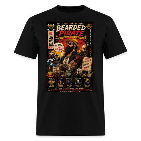 Bearded Pirate Men's T-Shirt - black