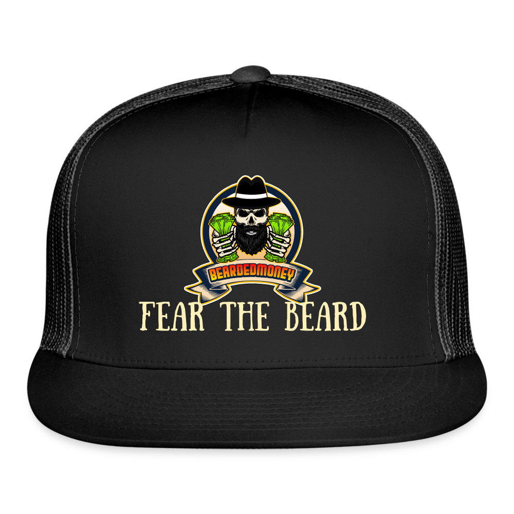 Fear The Beard Trucker Cap - black/black