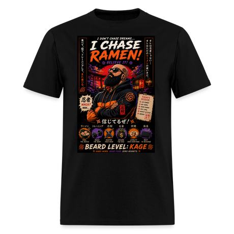 I chase Ramen Men's T-Shirt - black