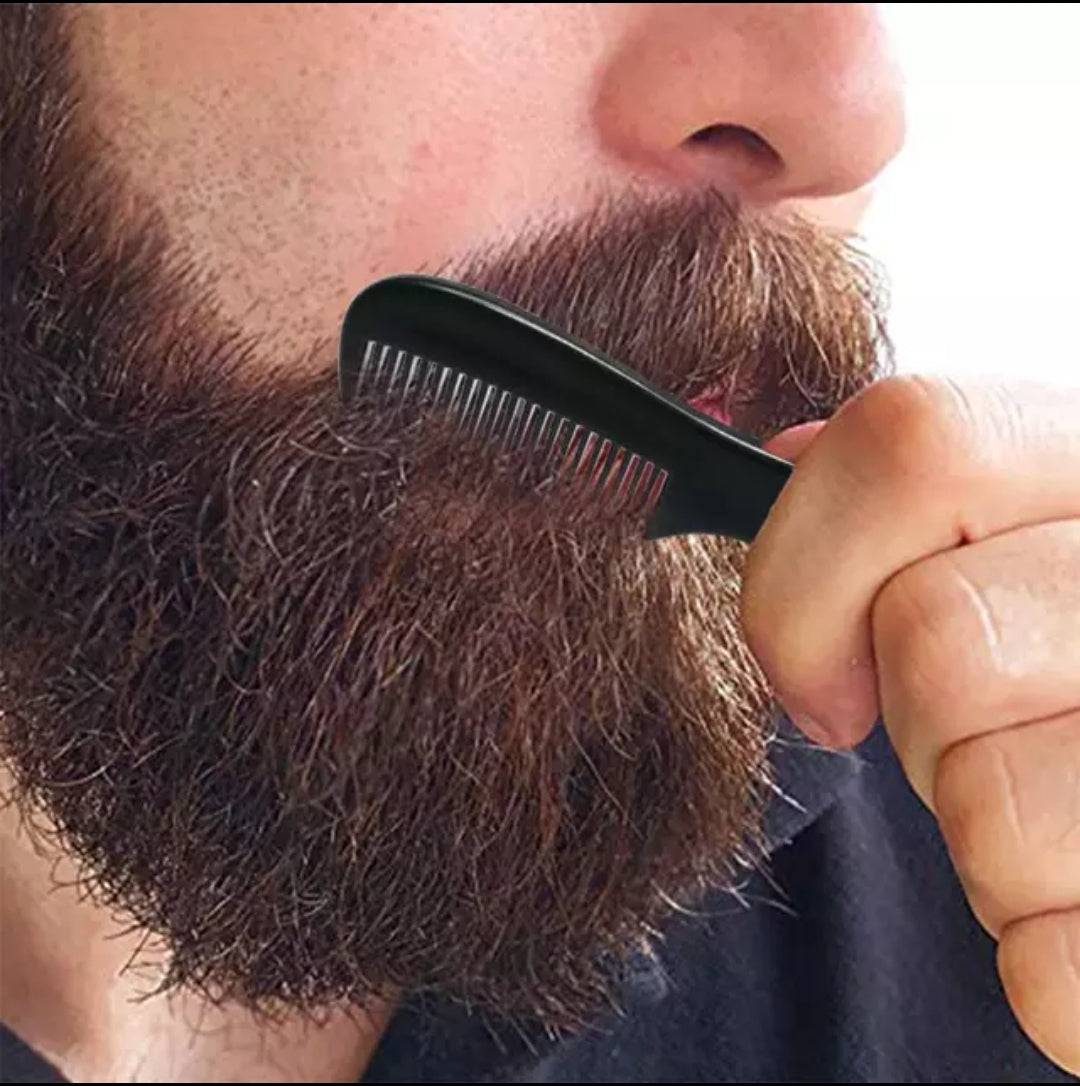 Mustache Comb has fine toothed. The tighter teeth of our Mustache Comb are perfect for gently working through tangles while smoothing and styling your mustache. Look great wherever you go with our Mustache Comb.
