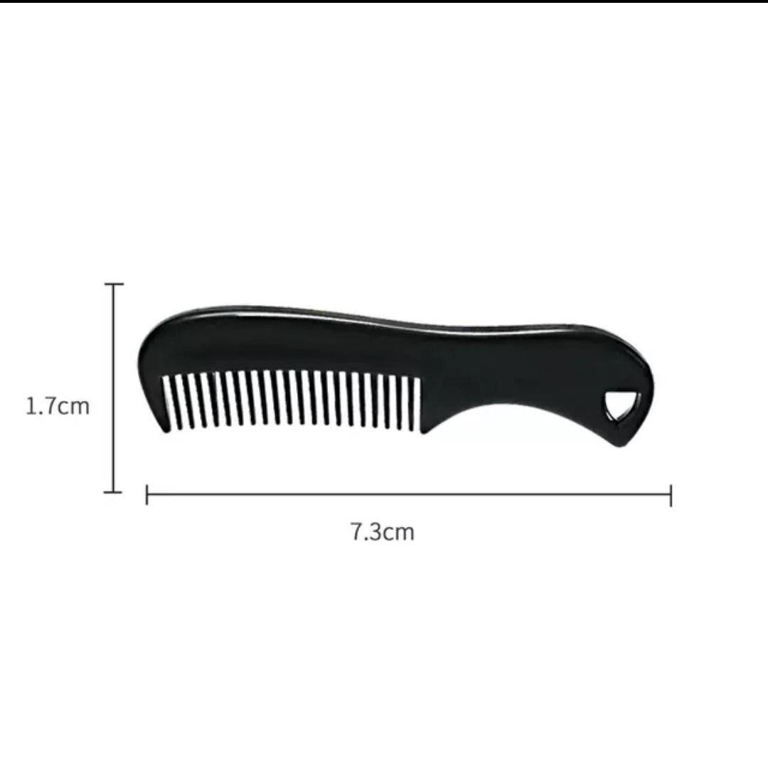 Mustache Comb has fine toothed. The tighter teeth of our Mustache Comb are perfect for gently working through tangles while smoothing and styling your mustache. Look great wherever you go with our Mustache Comb.